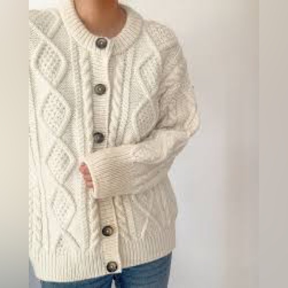 BLARNEY ⭐️ Woollen Mills wool aran cardigan
